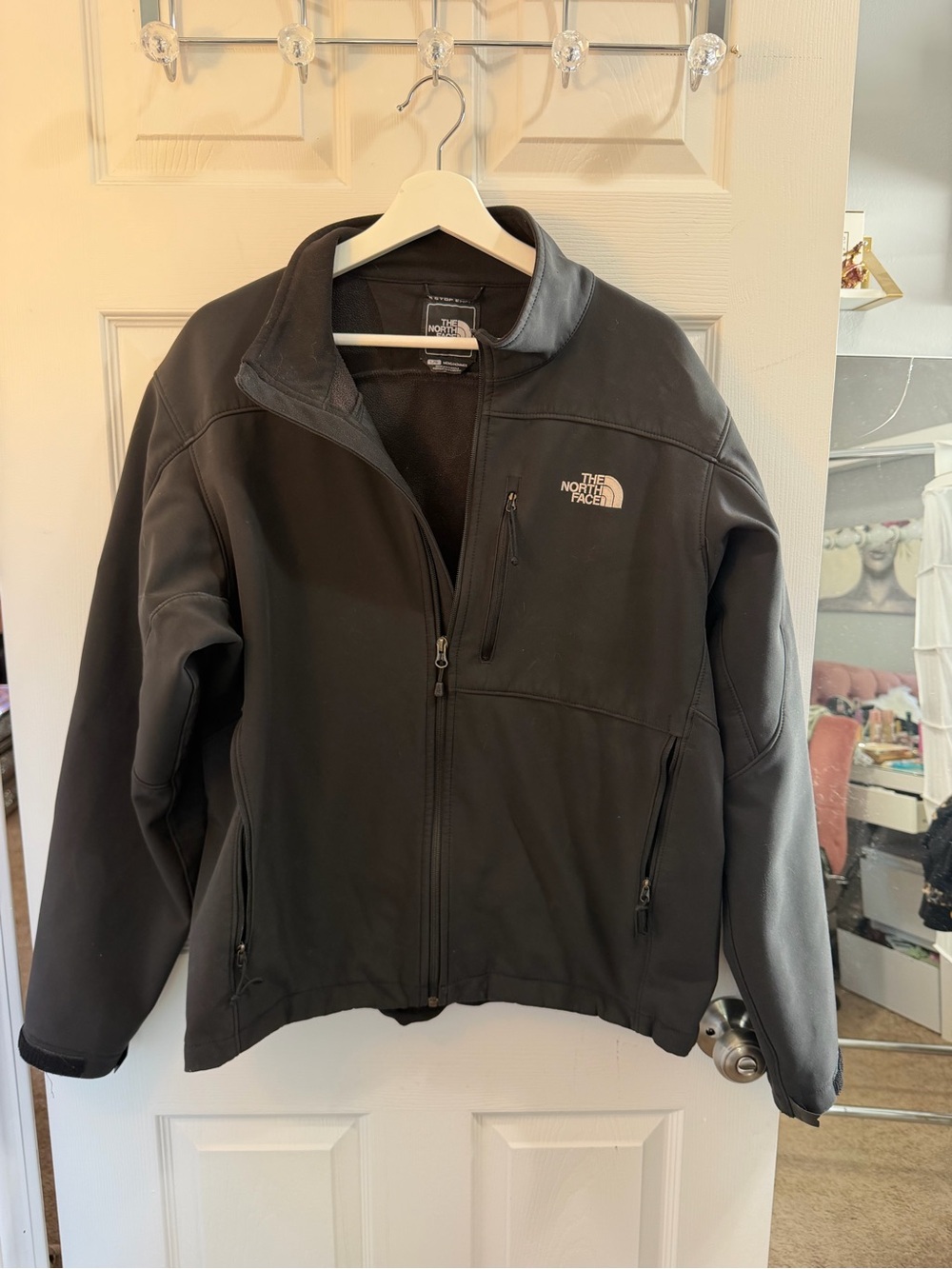 The North Face Men’s Black Softshell Windbreaker Jacket